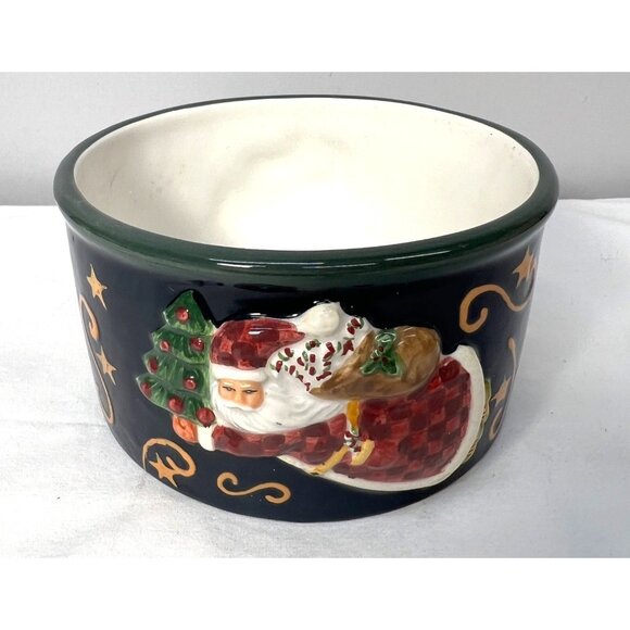 Vintage Certified International Susan Winget Ceramic Christmas Bowl - Picture 1 of 4